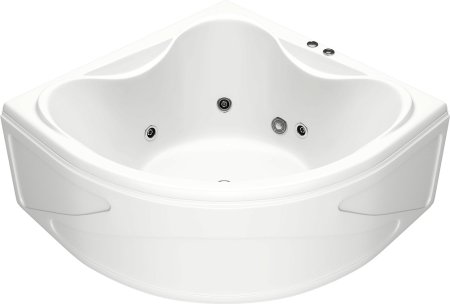 Акриловая ванна Bas Риола 135x135 см с гидромассажем 