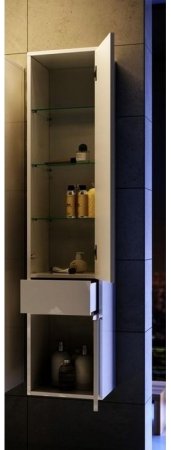 Шкаф пенал Aqwella 5 Stars Malaga 30 Mal.05.03/R/CD Крафт темный 