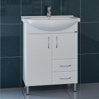 Тумба Санта Элеганс 65 2 ящика с раковиной Элеганс 65