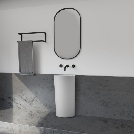 Раковина отдельностоящая ABBER Stein AS2506-H белая матовая 