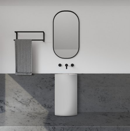 Раковина отдельностоящая ABBER Stein AS2506-H белая матовая 