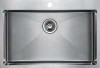 Мойка кухонная Paulmark Saar PM807551-BS брашированная нержавеющая сталь