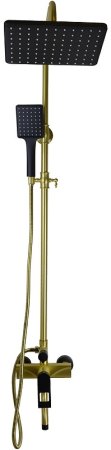 Душевая система Bronze de Luxe Element EL77GB Золото Черный матовый 