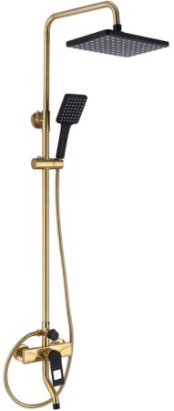 Душевая система Bronze de Luxe Element EL77GB Золото Черный матовый 