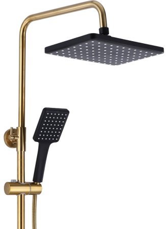 Душевая система Bronze de Luxe Element EL77GB Золото Черный матовый 