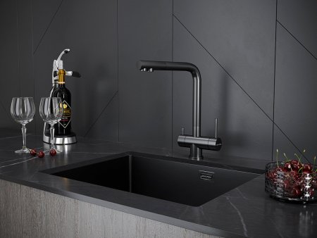 Смеситель Paulmark Skalen Sk213020-GM для кухонной мойки 