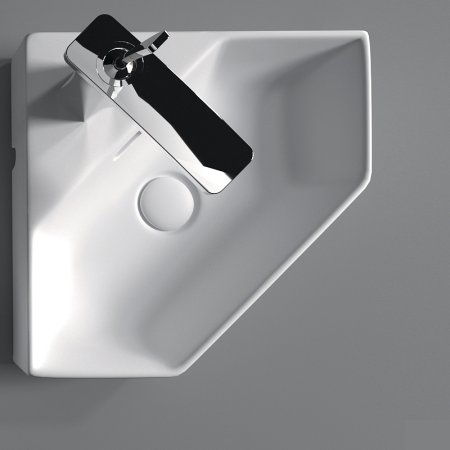 Раковина-чаша Sanita Luxe Line 49 LIN35SLWB01 угловая Белая 