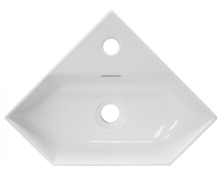 Раковина-чаша Sanita Luxe Line 49 LIN35SLWB01 угловая Белая 