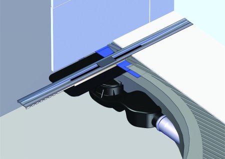 Душевой лоток Berges Simpel 600 091111 с решеткой Хром глянец 