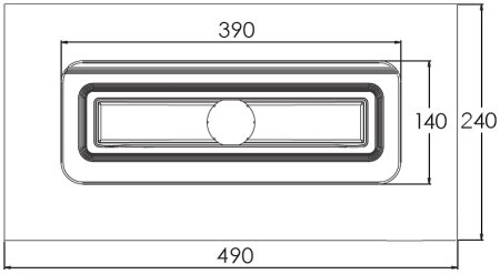 Душевой лоток Berges Simpel 600 091111 с решеткой Хром глянец 