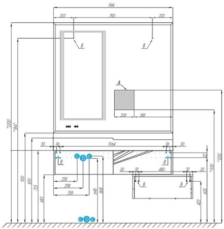 Зеркало Aquaton Сакура 120 1A220002SKW80 с подсветкой с сенсорным выключателем с антизапотеванием и часами 