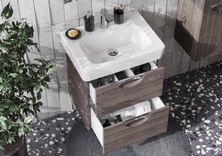 Тумба под раковину Aquaton Сильва 60 1A211801SIW50 Дуб макиато 