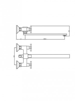 Смеситель для ванны HOFFNUNG HFG-9803 