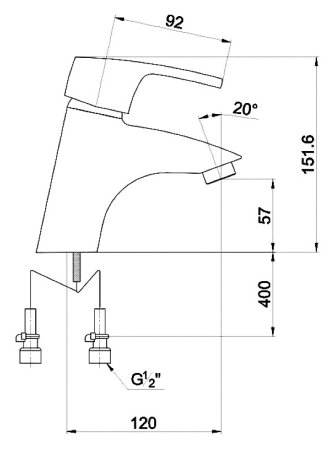 Смеситель Timo Beverly 0051F black для раковины 