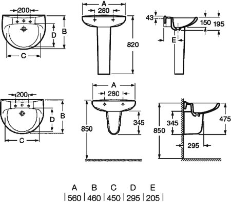 Раковина Roca Victoria 56 32739300Y Белая 