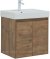 Тумба с раковиной Aquanet Nova Lite 60 дуб рустикальный (2 дверцы) 