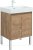 Тумба с раковиной Aquanet Nova Lite 60 дуб рустикальный (2 дверцы) 