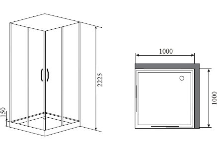 Душевая кабина Timo Ilma 101 
