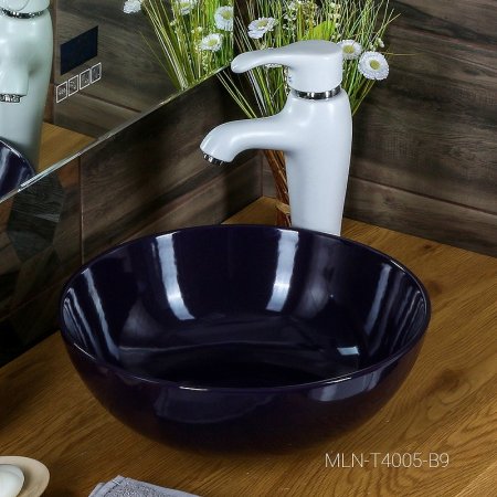 Раковина-чаша Melana 38 MLN-T4005-B9 Фиолетовая 