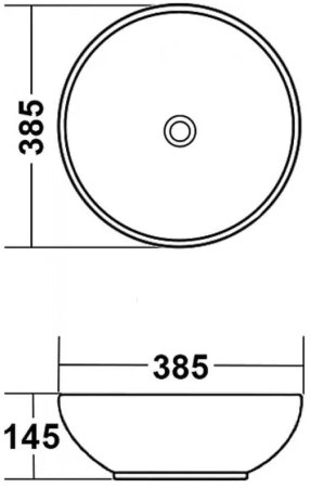 Раковина-чаша Melana 38 MLN-T4005-B9 Фиолетовая 