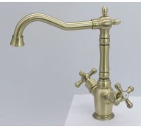 Смеситель 2-руч. для кухни ViEiR V370121-D БРОНЗА