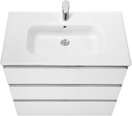 Тумба под раковину Roca The Gap 80 A857406806 подвесная Белый глянец 