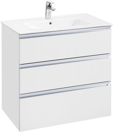 Тумба под раковину Roca The Gap 80 A857406806 подвесная Белый глянец 