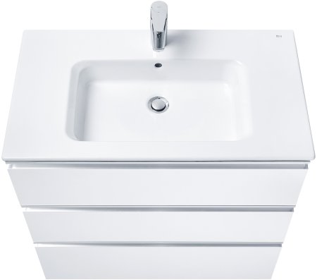 Тумба под раковину Roca The Gap 80 A857406806 подвесная Белый глянец 