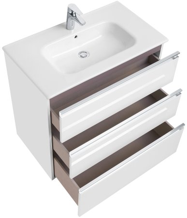 Тумба под раковину Roca The Gap 80 A857406806 подвесная Белый глянец 