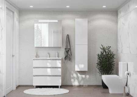 Тумба под раковину Roca The Gap 80 A857406806 подвесная Белый глянец 