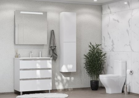 Тумба под раковину Roca The Gap 80 A857406806 подвесная Белый глянец 