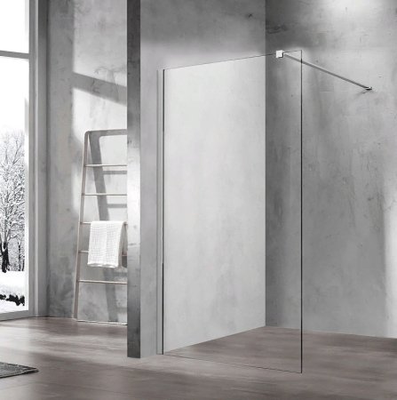 Душевая перегородка Vincea Walk-In 100 VSW-1H100CL профиль Хром стекло прозрачное 