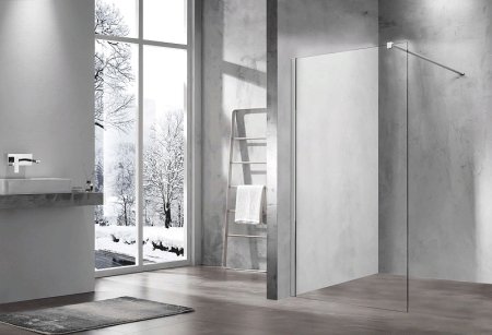 Душевая перегородка Vincea Walk-In 100 VSW-1H100CL профиль Хром стекло прозрачное 