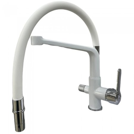 Смеситель для кухни с гибким изливом HANSEN HL15075FF Белый 