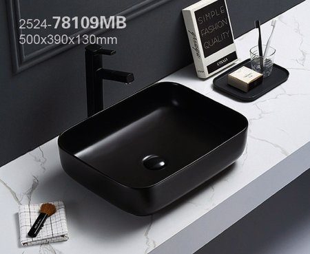 Раковина-чаша Azario 50 AZ-78109MB Черная матовая 