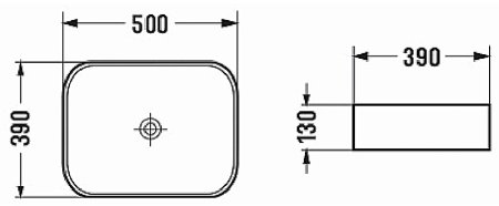 Раковина-чаша Azario 50 AZ-78109MB Черная матовая 