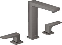 Смеситель Hansgrohe Metropol 32515340 для раковины с донным клапаном Push-Open, черный хром