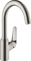 Смеситель Hansgrohe Focus M42 71802800 для кухонной мойки, сталь