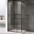 Душевая перегородка Abber Immer Offen 90 AG63090B профиль Черный стекло прозрачное 
