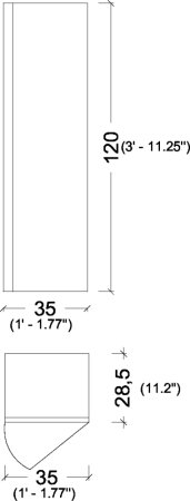 Шкаф-пенал Armadi Art Vallessi Avangarde 845-WG белый с золотом 