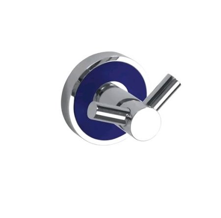 Крючок Bemeta Trend-I 104106038e двойной, хром/темно-синий 