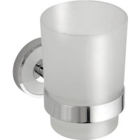 Стакан Bemeta Trend-I 104110018 настенный, хром/белый, матовое стекло