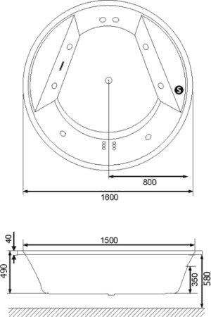 Акриловая ванна Excellent Great Arc 160 