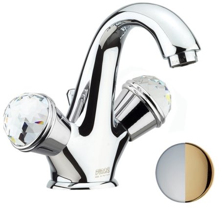Смеситель для раковины Fiore XT SKY (SWAROVSKI®) 17CO0623, хром/золото 