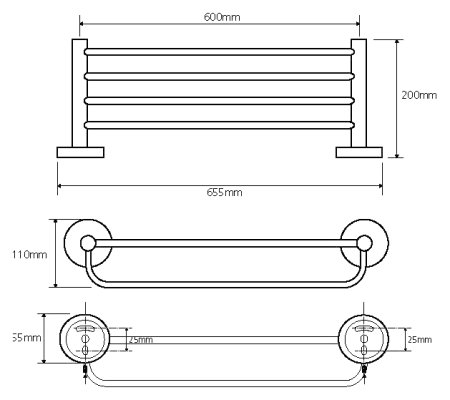 Полка Bemeta Omega 104105072 