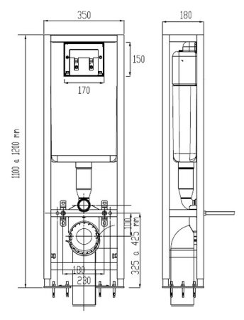 Система инсталляции для унитазов Vidima W371267 