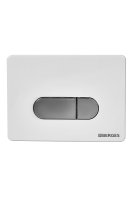 Кнопка смыва Berges Wasserhaus Novum D7 хром глянцевый, белая