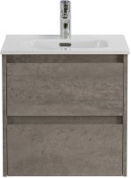 Тумба с раковиной BelBagno KRAFT-500-2C-SO-CG Cemento Grigio