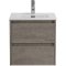 Тумба с раковиной BelBagno KRAFT-500-2C-SO-CG Cemento Grigio