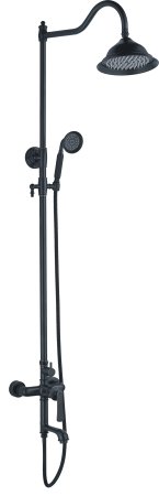 Смеситель с душевой стойкой HAIBA HB24181-7 черный 